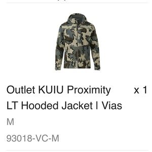 KUIU Windproof Hooded Jacket in Olive